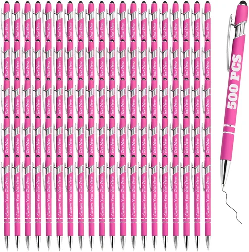 Vista 33 de Bolígrafos personalizados a granel 10 con nombre, grabados con punta de lápiz, bolígrafos de bola personalizados de escritura suave, regalos
