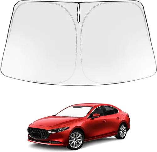 Vista 300 de Proadsy Parasol para parabrisas Rivian R1S 2022-2025 2026 de 4 capas plegable, protector de parasol frontal que bloquea los rayos UV, mantiene