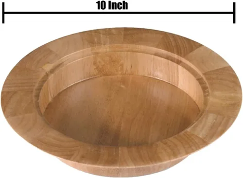 Vista 2 de Pecan mancha Plato para pan