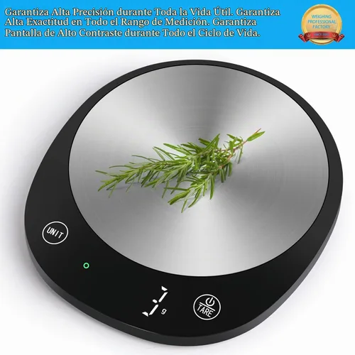 Vista 2 de Homebuds Báscula digital de alimentos de 22 libras gramos y onzas en 0.04 oz, alta precisión garantizada por la fábrica profesional de básculas