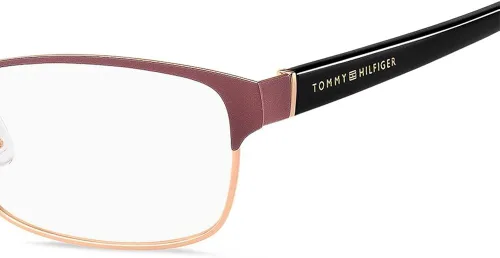 Vista 3 de Tommy Hilfiger TH 1684 - Marco de gafas para mujer color rojo oro rosa 5416140 Cobre burdeos