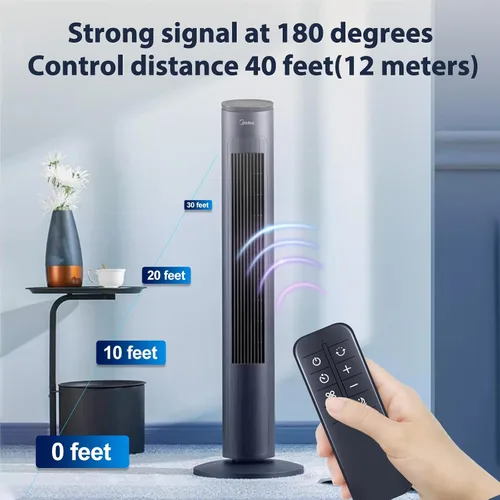 Vista 3 de Nuevo control remoto de repuesto compatible con ventilador de torre sin aspas LEVOIT de 36 pulgadas y purificador de aire