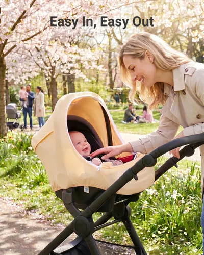 Vista 6 de Metplus Toldo 2 en 1 para Asiento de Automóvil de Bebé, Parasol de Privacidad Multiuso, Protege la Seguridad del Bebé con Estilo, Fundas