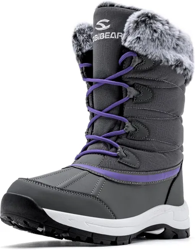 Vista 7 de HOBIBEAR - Botas de nieve de invierno para mujer Aw5778/Negro