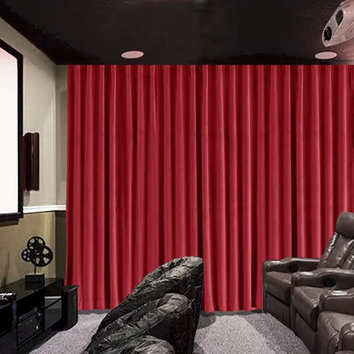 Vista 21 de cololeaf Panel de cortinas opacas de terciopelo con forro para cine en casa, cortina de ganchos planos para barra transversal o pista, 100 pulgadas