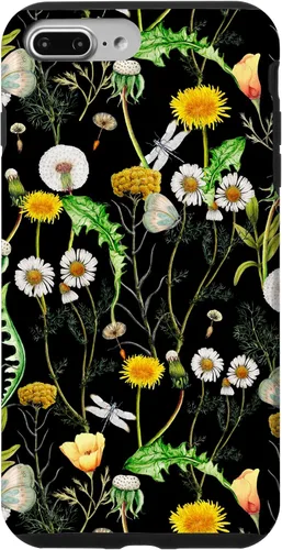 Vista 12 de iPhone 11 Pro Wildflowers Botanical Daisy Flores Dandelion Libélula Estuche de regalo