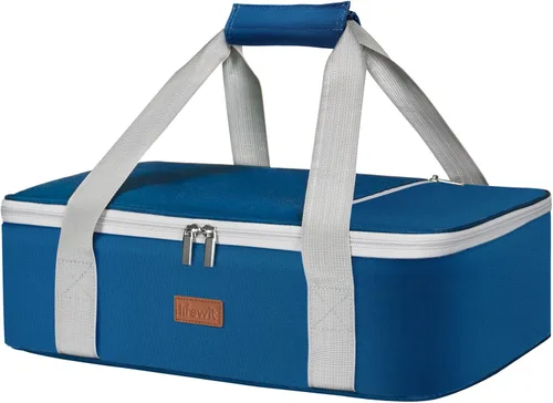Vista 11 de Lifewit - Porta ollas aislada para alimentos calientes o fríos, olla con tapa y estuche de transporte, soporte para lasaña para fiestas de comida