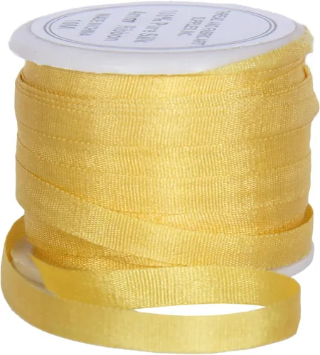Vista 118 de Threadart Cinta de seda 100% pura - 3 tamaños - Docenas de colores - Castaño - 2 mm No. 524 Soft 100% pure silk ribbon on a single spool - perfect