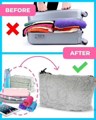 Vista 13 de Skywin - Almohada de viaje rellenable, almohada de viaje plegable