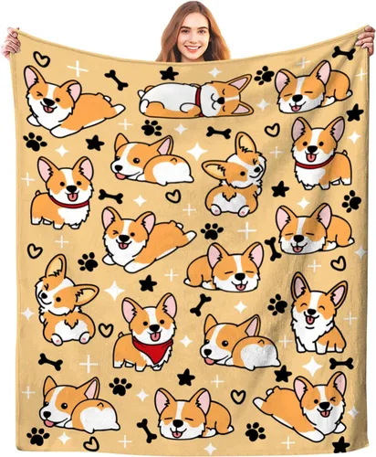Vista 8 de Manta Linda de Gato con Patrón de Animales Mascotas Regalos para Amantes de Gatos Manta de Franela Suave y Ligera para Niños y Adultos 50"x40