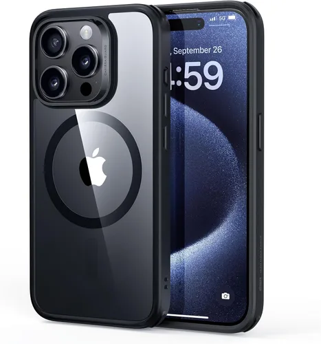 Vista 25 de ESR Funda para iPhone 14 Plus, compatible con MagSafe, protección de grado militar a prueba de golpes, resistente al amarillamiento, funda magnética