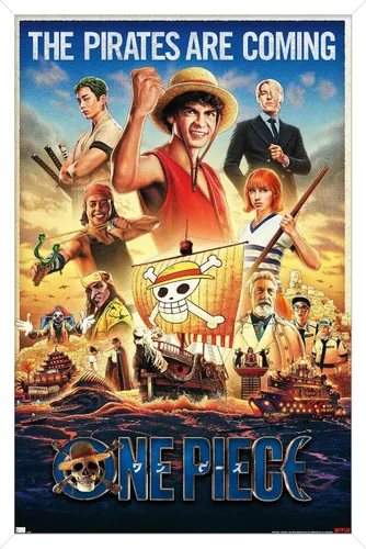 Vista 13 de Trends International Netflix One Piece - Póster de pared de una hoja, 14.72 x 22.37 pulgadas, versión enmarcada de madera de granero Versión