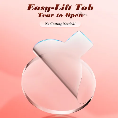 Vista 2 de PHIXBEAR Masilla transparente para póster de 0.8 pulgadas con lengüetas para tirar, extraíble, sin daños, puntos adhesivos de doble cara, resistente
