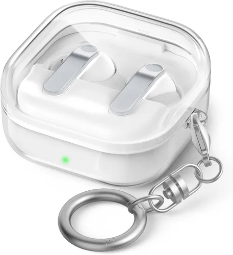 Vista 11 de AhaStyle Compatible con Samsung Galaxy Buds FE/S2 Pro/S2/Live Funda transparente [Anti-amarillamiento] (transparente)