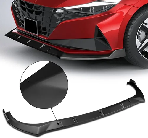 Vista 5 de DNA MOTORING Borde de parachoques delantero estilo STP compatible con Elantra 2021-2022, negro mate, 2-PU-543