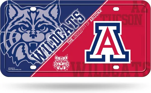 Vista 38 de NCAA etiqueta de metal para auto, negro