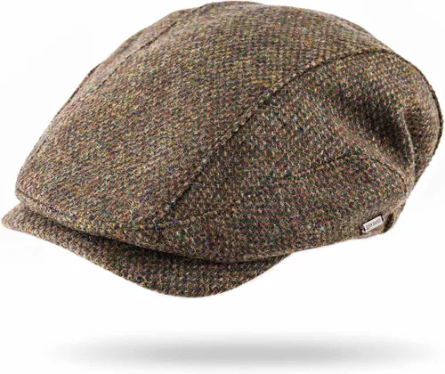 Vista 8 de Biddy Murphy Gorra de conducción de lana irlandesa autoajustable, fabricada Negro (Charcoal Black)