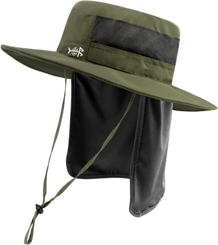 Vista 20 de BASSDASH Sombrero de pesca solar UPF 50+ resistente al agua con solapa desmontable para el cuello