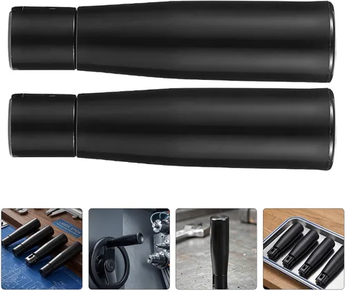 Vista 8 de Alasum 4pcs Black Folding Revolving Machine Handle with Nylon Grip