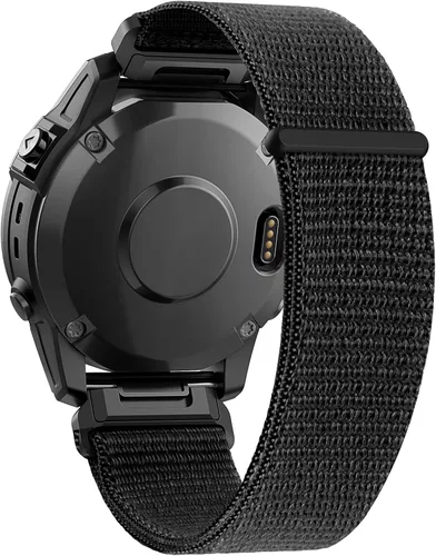 Vista 11 de Compatible con Garmin Fenix 8/8 Pro 2.008 in/Fenix 7X/6X/6X Pro/5X/5X Plus, correa de reloj de nailon de 1.024 in de ajuste rápido, correa