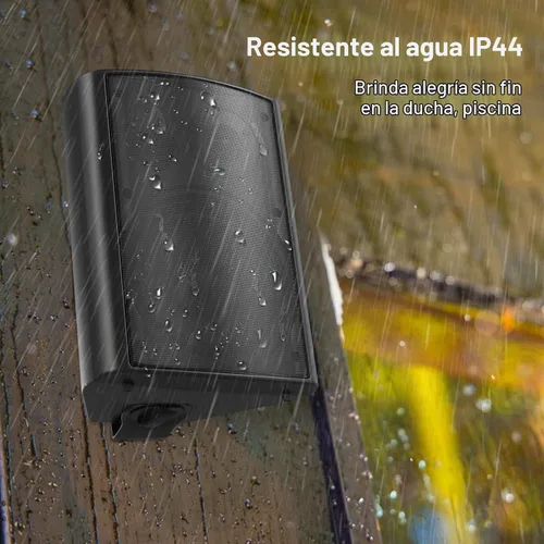 Vista 3 de STUDIOFINIX Altavoces Bluetooth de 6.5 pulgadas para interiores y exteriores, impermeables, con cable, para montaje en pared, altavoces activos