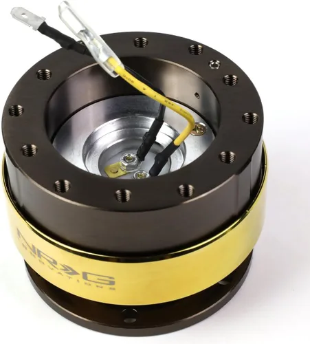 Vista 3 de NRG Innovaciones. Liberación rápida, bronce/cromo dorado (Bronze Body/Chrome Gold)