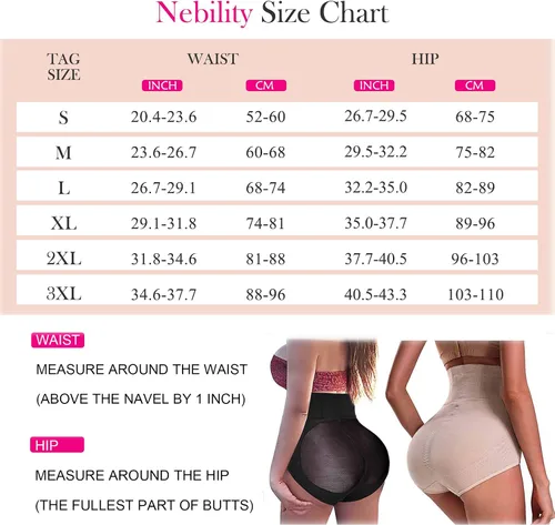 Vista 6 de Nebility Calzones moldeadores de cintura alta con control de abdomen y cintura alta para mujer