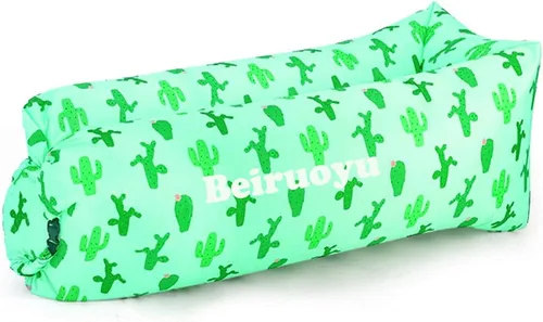 Vista 7 de Tumbona inflable, sofá cama, saco de dormir para playa, camping, lago, jardín (astronauta)