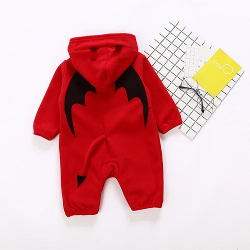 Vista 3 de Casual Tops Baby Clothing Halloween Warm Fleece Baby Newborn Fashion Winter Wear Children Girls Boys Jumpsuits