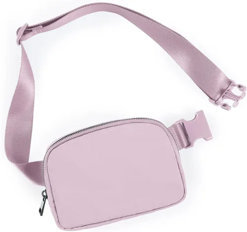 Vista 22 de ODODOS Minicangurera unisex con correa ajustable; pequeña bolsa de la cintura para entrenamiento, correr, viajes y senderismo, DESERT SAGE