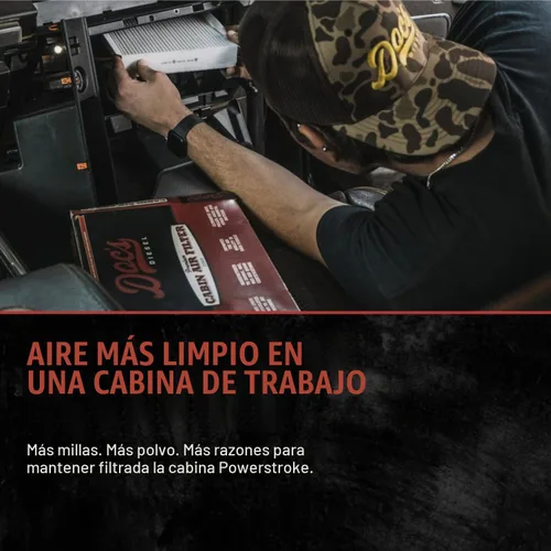 Vista 7 de Doc's Diesel Filtro de aire de cabina, se adapta a 6.7L Powerstroke Ford F
