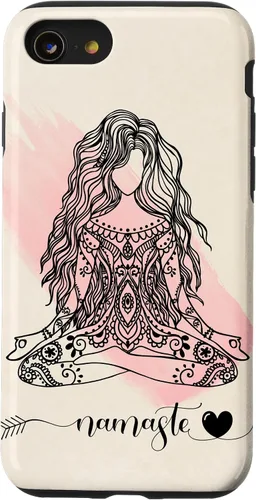 Vista 18 de Namaste Mandala Hippie Yoga Woman Meditation Spiritual Gift Case for iPhone 17