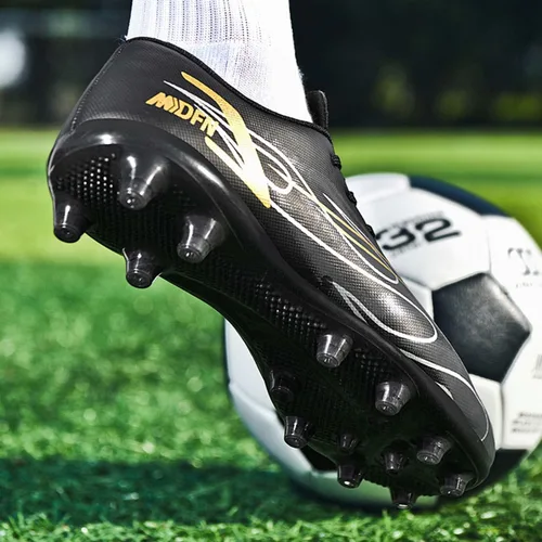 Vista 6 de HESBITEUL Zapatos de fútbol cómodos para hombre, para exteriores, interiores, para niños, para estudiantes de fútbol, zapatos deportivos de alta
