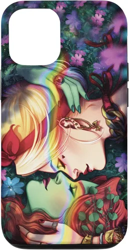 Vista 26 de iPhone 16 DC Comics Pride Harley Quinn & Poison Ivy Nose Touch Case