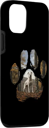 Vista 3 de iPhone 15 Dogo Argentino Mountain Paw Design Dog Mom Dad Case
