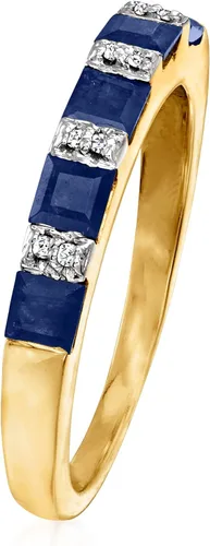 Vista 3 de Ross-Simons Anillo de piedras preciosas en oro de 18 quilates sobre plata esterlina, Gema, Esmeralda