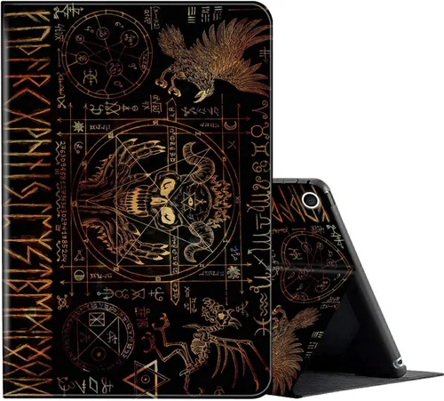 Vista 8 de Funda para todas las tabletas Amazon Kindle Fire 7 (9ª/7ª/5ª generación, versión 2019/2017/2015), funda inteligente con soporte deslizante