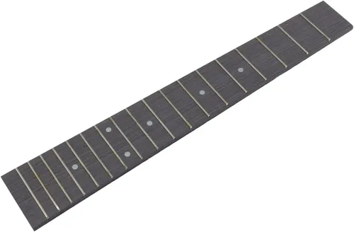 Vista 9 de Dnyta Diapasón de ukelele de 8.5 pulgadas de largo, color marrón palisandro con 15 trastes, piezas de repuesto para concierto, ideal para ukelele