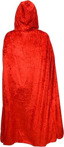 Vista 2 de Gardeningwill Bata unisex de Navidad para fiesta de Halloween, terciopelo mágico con capucha, disfraz de cosplay