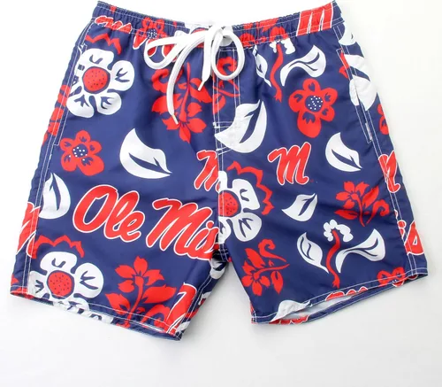 Vista 32 de Wes and Willy NCAA Traje de baño floral para hombre