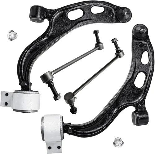 Vista 91 de Detroit Axle - 4 piezas de brazos de control traseros para Ford C-Max, Focus, Mazda 3 5, Volvo C30, C70, S40, V50, 4 brazos de control superiores e