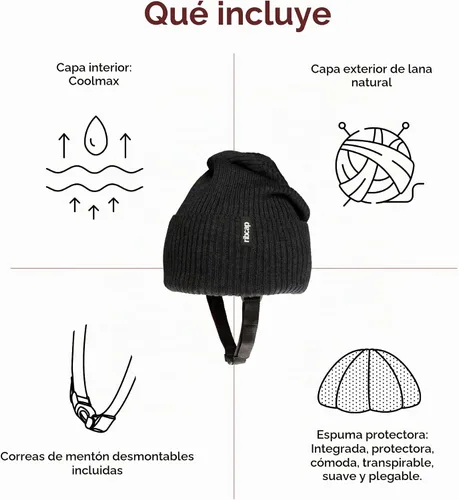Vista 3 de Ribcap Lenny Soft Protective Helmet for Epilepsy and Fall Risk Antracita