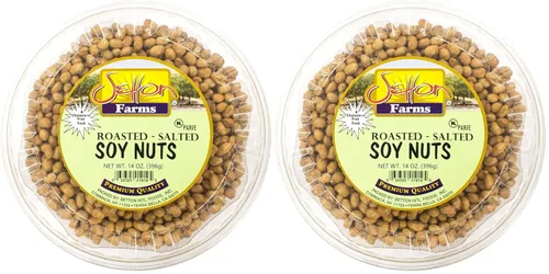 Vista 5 de Soja seca (soynuts) asada salada, 14 onzas, Kosher