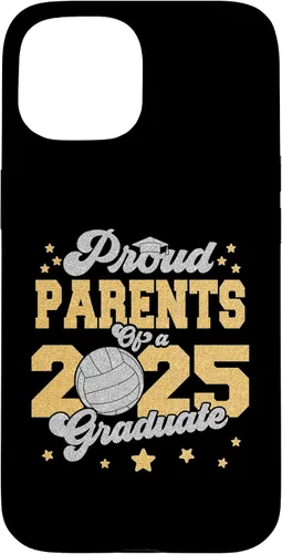 Vista 6 de iPhone 16 Parents of a 2025 Graduate Prom Graduation 25 VolleyBall Case