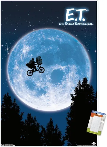 Vista 11 de Trends International E.T. The Extraterrestre - Póster de pared, 14.725 x 22.375 pulgadas, versión enmarcada de madera de granero Versión enmarcada