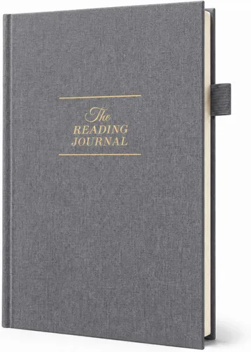 Vista 8 de JXSELECT Diario de Lectura Elegante - Registro de 60 Reseñas de Libros con Soporte para Bolígrafo y Bolsillo Trasero - Rastrea tu Progreso