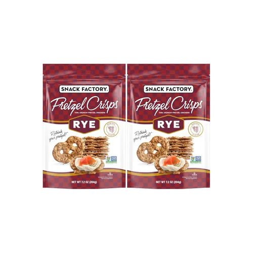 Vista 9 de Snack Factory Pretzel Crisps Galletas de pretzel de brioche, bolsa de 7.2 onzas