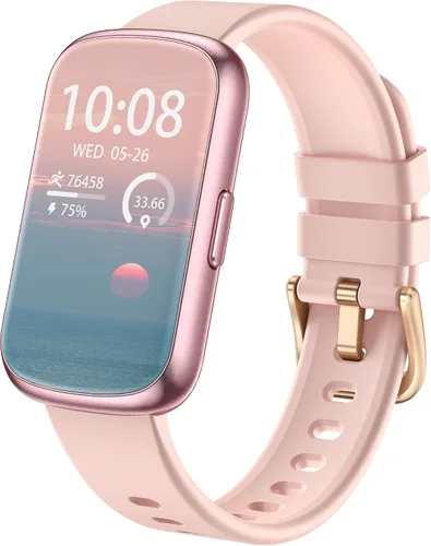 Vista 10 de Rastreador de actividad física, relojes inteligentes para mujeres y hombres con monitor de frecuencia cardíaca 24/7/presión arterial/oxígeno