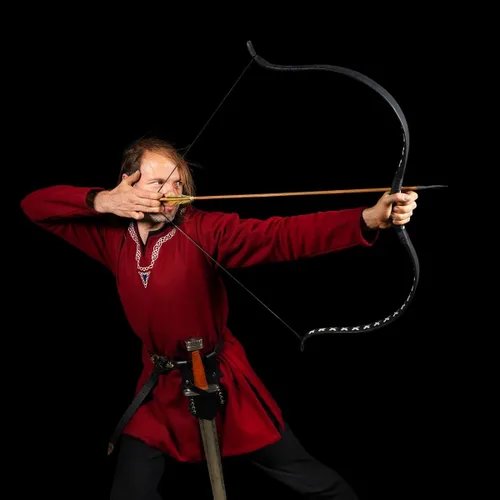 Vista 7 de Cinturón medieval con vaina para espada aventurero con soporte de cuero para espada universal, espada larga, cutlass