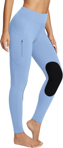 Vista 11 de baleaf Womens Winter Horse Riding Pants Fleece Breeches Leggings Negro